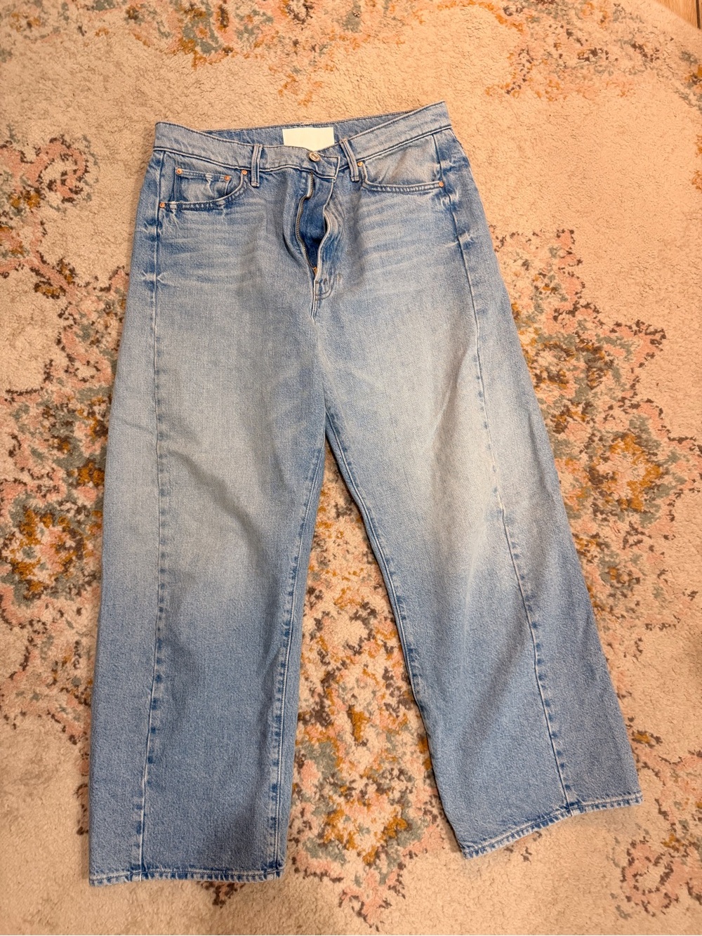 MOTHER denim  Jeans in Light Blue The Half Pipe Ankle - Picture 2 of 6